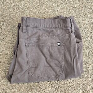 Travis‎ Mathew Pants Mens 36x30Grey Chino Slacks Performance Golf  Leisure.